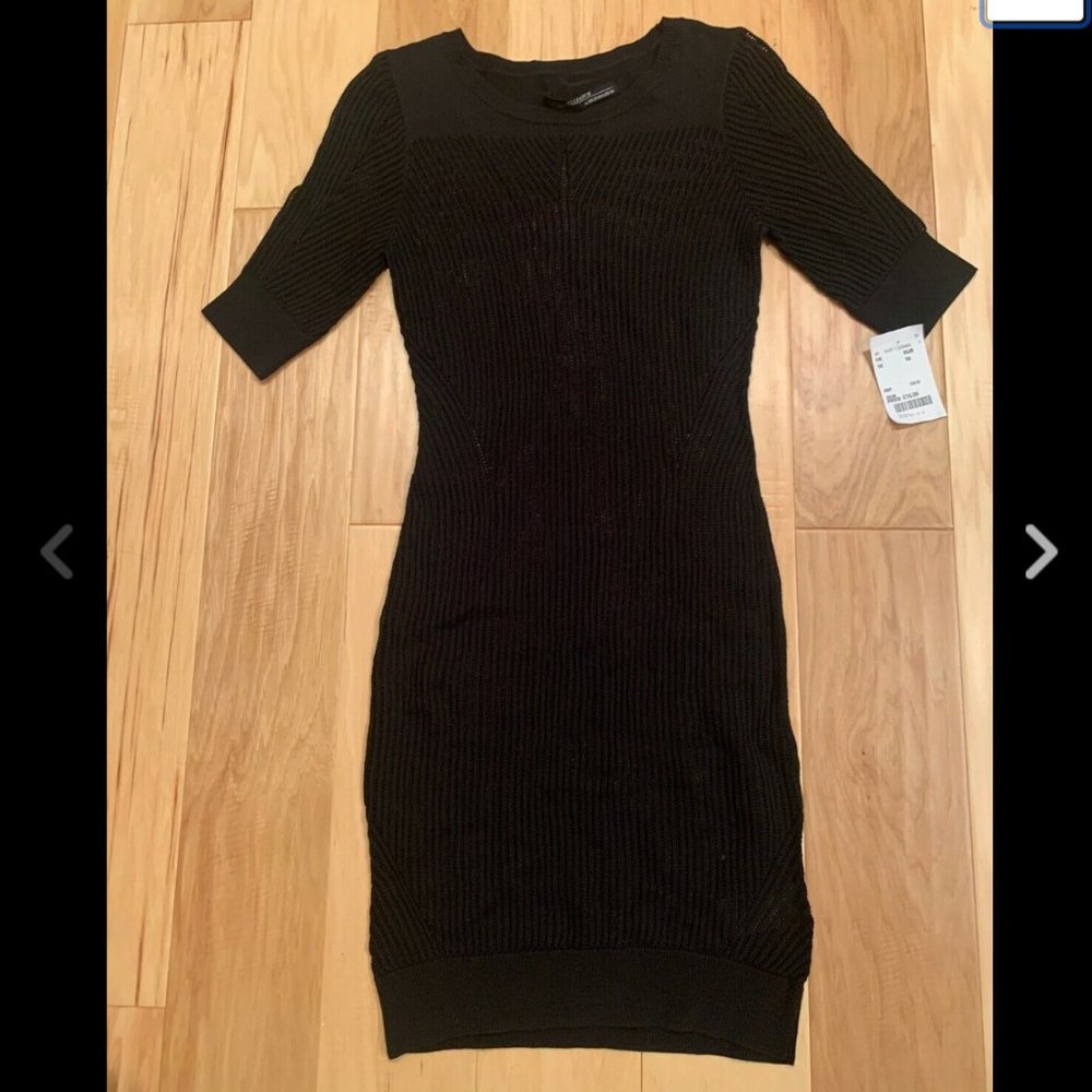 All Saints Knit Dress Black Woven Cute :)